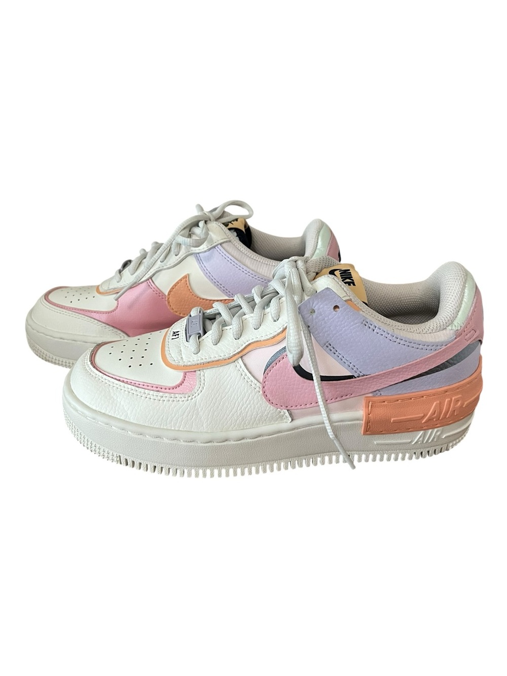 Nike Air Force 1 Shadow Orange Chalk Pink Glaze Size 7.5 - Picture 3 of 14